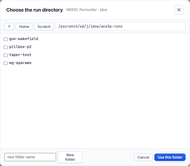Folder picker